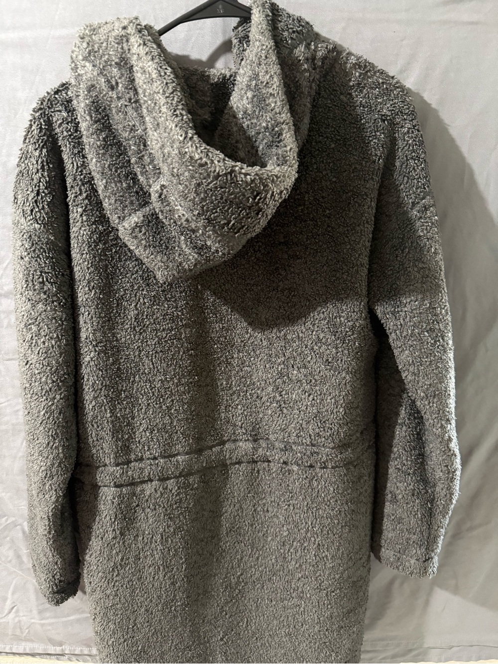 The North Face Gray Sherpa Fleece Zip Jacket - Picture 3 of 3